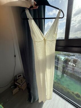 Flook the Label Knit White Dress